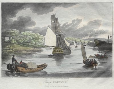 Rowlandsons skisser från naturen: Fowey, Cornwall av Thomas Rowlandson
