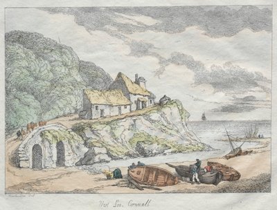 Rowlandsons Sketches from Nature: West Looe, Cornwall av Thomas Rowlandson