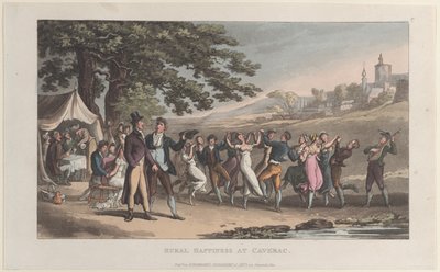 Rural Happiness at Caverac, från Journal of Sentimental Travels in the Southern Provinces..., 1821. av Thomas Rowlandson