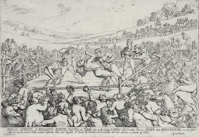 Idrott på landsbygden - en fräsningsmatch, 28 september av Thomas Rowlandson