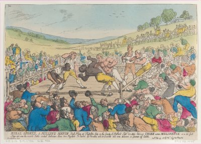 Landsbygdsidrott, A Milling Match, 29 september 1811, 29 september 1811. av Thomas Rowlandson