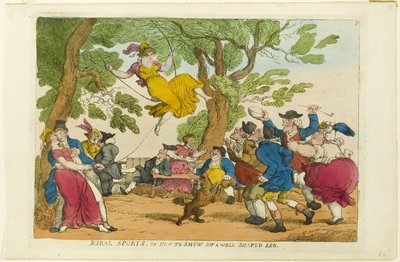 Landsbygdssport, eller hur man visar upp ett välformat ben av Thomas Rowlandson