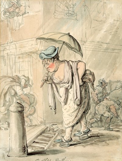 Tråkigt slarvigt väder av Thomas Rowlandson