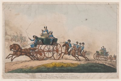 Sadlers flygande artilleri av Thomas Rowlandson