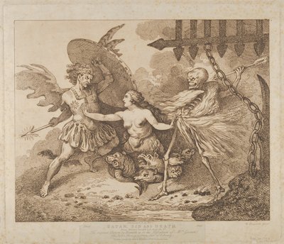 Satan, synden och dödens paradis förlorat, bok 2:a, efter 1790., efter 1790. av Thomas Rowlandson