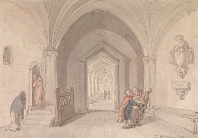Scen i ett kloster av Thomas Rowlandson