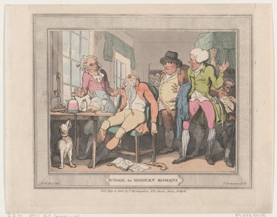 Skola för moderna romare, 10 maj 1802, 10 maj 1802. av Thomas Rowlandson