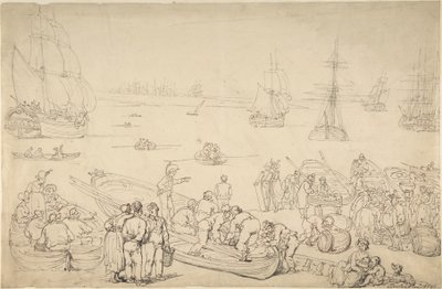 Hamnen av Thomas Rowlandson