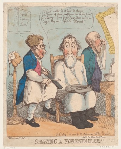 Rakning av en skogsvårdare, 15 augusti 1800, 15 augusti 1800. av Thomas Rowlandson