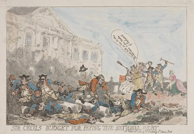Sir Cecils budget för att betala av statsskulden av Thomas Rowlandson