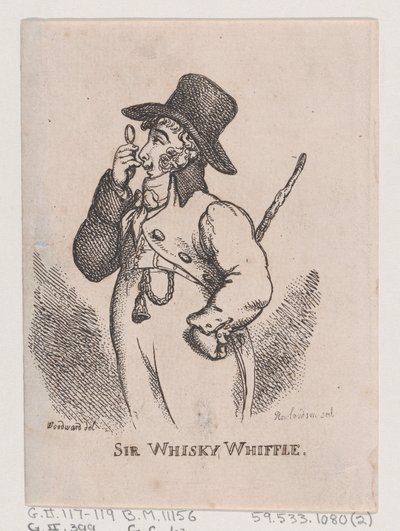 Sir Whiskey Whiffle, april 1808., april 1808. av Thomas Rowlandson