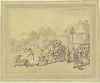 Soldater vid ett värdshus av Thomas Rowlandson