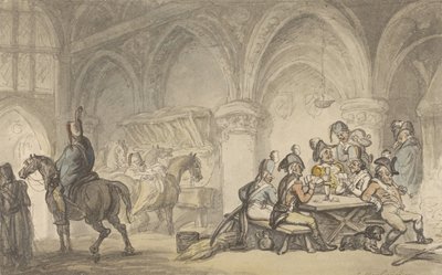Soldater som festar på ett värdshus av Thomas Rowlandson