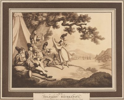 ?Soldiers Recreating?, c.1798 av Thomas Rowlandson