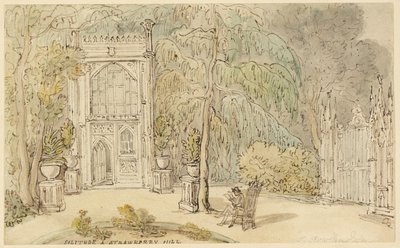 Ensamhet vid Strawberry Hill av Thomas Rowlandson