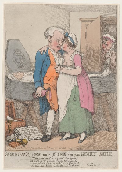 Sorgens torra eller ett botemedel mot hjärtvärken, 1811., 1811. av Thomas Rowlandson