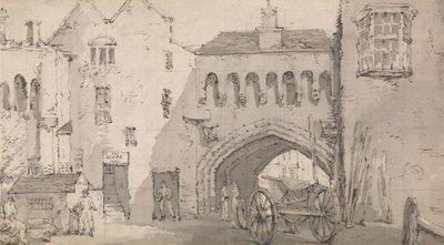 Southampton, Watergate och Globe Inn av Thomas Rowlandson
