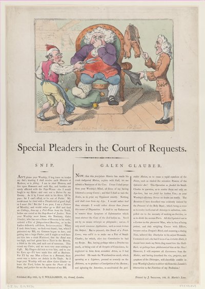 Särskilda anförare i hovrätten den 28 maj 1802., 28 maj 1802. av Thomas Rowlandson