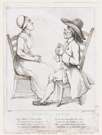 Spiritual Lovers, 2 januari 1797, 2 januari 1797. av Thomas Rowlandson