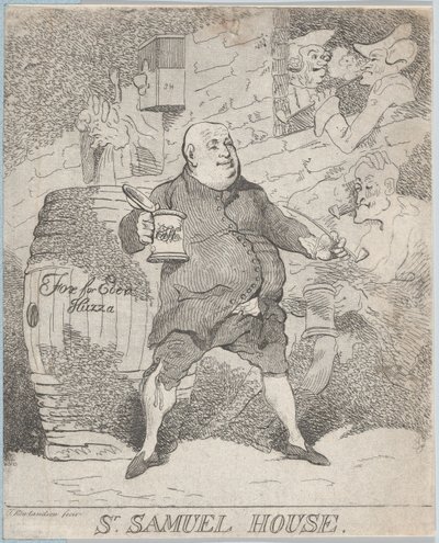 Sr Samuel House, [1780] återutgiven 1786-91., [1780] återutgiven 1786-91. av Thomas Rowlandson