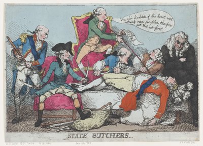 Statens slaktare, 28 januari 1789., 28 januari 1789. av Thomas Rowlandson
