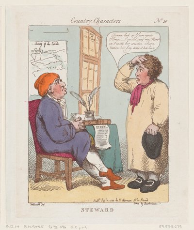 Steward, 10 september 1799, 10 september 1799. av Thomas Rowlandson