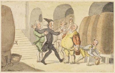 Studie för Dr. Syntax gjort fri från källaren av Thomas Rowlandson