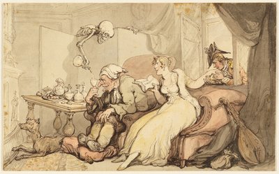 Studera för smekmånaden av Thomas Rowlandson