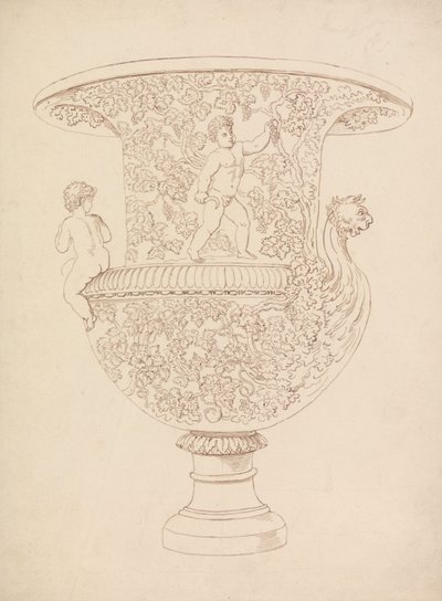 Studie av en vas av Thomas Rowlandson
