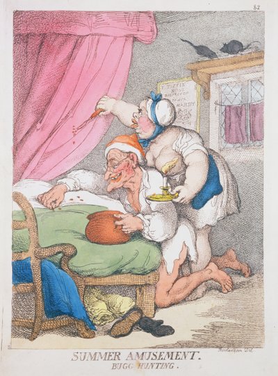 Sommarnöjen. Buggjakt av Thomas Rowlandson