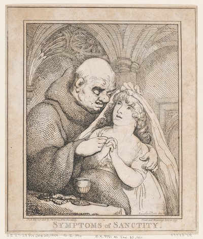 Symptom of Sanctity, 28 februari 1800, 28 februari 1800. av Thomas Rowlandson