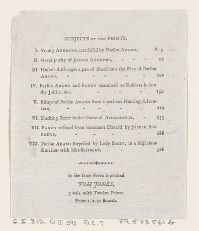 Innehållsförteckning: The Adventures of Joseph Andrews och hans vän Mr. Abraham Adams, 1792., 1792 av Thomas Rowlandson