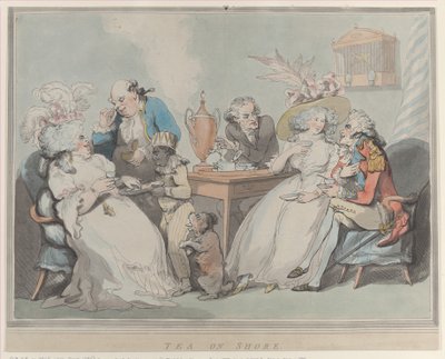 Tea on Shore, 1785-94., 1785-94. av Thomas Rowlandson