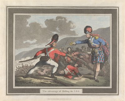 Fördelen med att flytta benet av Thomas Rowlandson