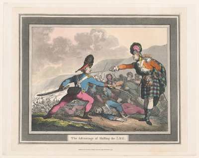 Fördelen med att flytta benet, september 1798, september 1798. av Thomas Rowlandson
