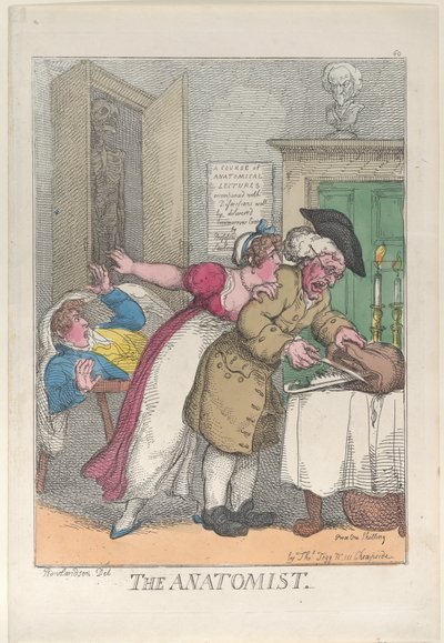 Anatomisten, 12 mars 1811, 12 mars 1811. av Thomas Rowlandson
