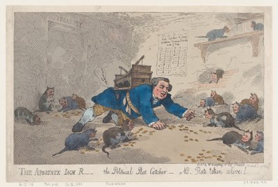 The Apostate Jack Robinson, The Political Rat Catcher-N.B. Råttor tagna levande!, mars..., 1 mars 1784. av Thomas Rowlandson