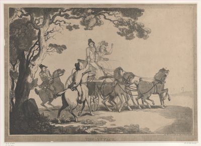 Attacken, 1 mars 1791, 1 mars 1791. av Thomas Rowlandson