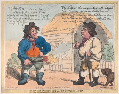 Partnerskapets välsignelser, 28 juli 1805, 28 juli 1805. av Thomas Rowlandson