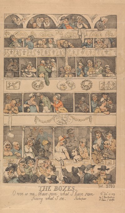 ”The Boxes”: Ack, vilken olycka för mig att ha sett det jag har sett, att se det jag ser. av Thomas Rowlandson