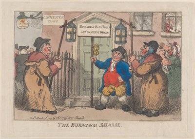 The Burning Shame, 9 mars 1809., 9 mars 1809. av Thomas Rowlandson