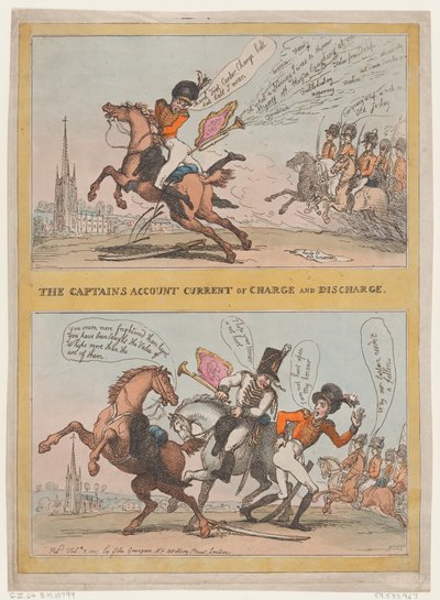 Captains Account Current of Charge and Discharge, 3 februari 1807., 3 februari 1807. av Thomas Rowlandson