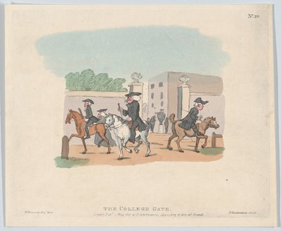 The College Gate, 1 maj 1803., 1 maj 1803. av Thomas Rowlandson