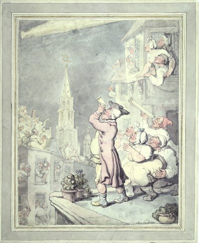 "Kometen", 1811 av Thomas Rowlandson