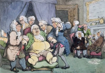Konsultationen eller det sista hoppet, 1808 av Thomas Rowlandson
