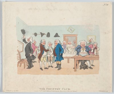 The Country Club, 7 april 1803., 7 april 1803. av Thomas Rowlandson