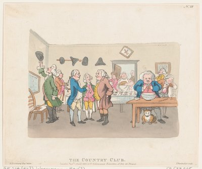 The Country Club, 7 april 1803., 7 april 1803. av Thomas Rowlandson