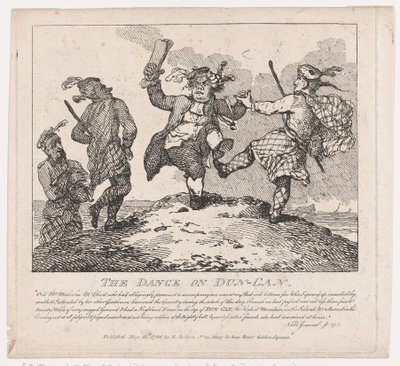 The Dance on Dun-Can Picturesque Beautys of Boswell, Part the Second, 15 maj 1786., 15 maj 1786 av Thomas Rowlandson