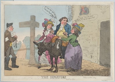 Avgången 29 april 1784, 29 april 1784. av Thomas Rowlandson