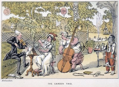 The Doctor Playing the Violin: "" The Garden Trio""" - i "" Doctor Syntax